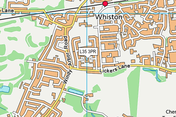 L35 3PR map - OS VectorMap District (Ordnance Survey)