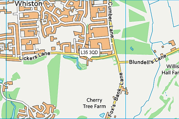 L35 3QD map - OS VectorMap District (Ordnance Survey)