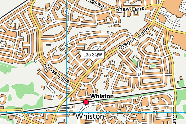 L35 3QW map - OS VectorMap District (Ordnance Survey)