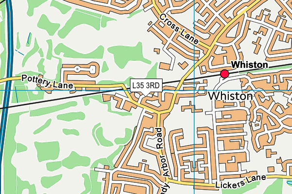 L35 3RD map - OS VectorMap District (Ordnance Survey)