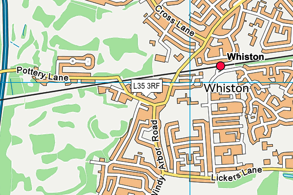 L35 3RF map - OS VectorMap District (Ordnance Survey)