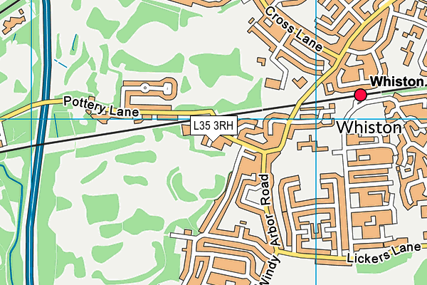 L35 3RH map - OS VectorMap District (Ordnance Survey)