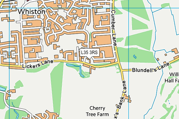 L35 3RS map - OS VectorMap District (Ordnance Survey)