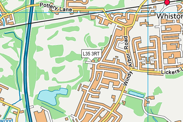 L35 3RT map - OS VectorMap District (Ordnance Survey)