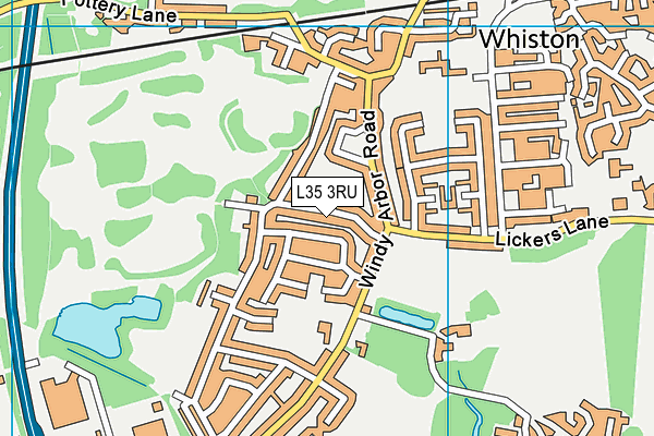 L35 3RU map - OS VectorMap District (Ordnance Survey)