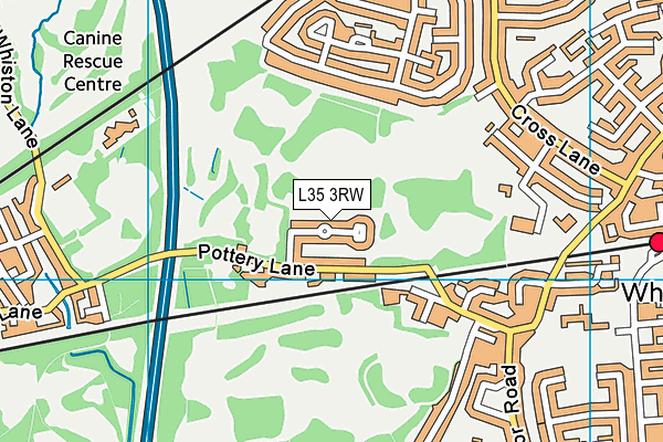 L35 3RW map - OS VectorMap District (Ordnance Survey)