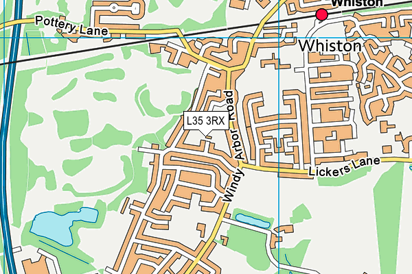 L35 3RX map - OS VectorMap District (Ordnance Survey)