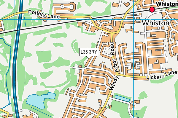 L35 3RY map - OS VectorMap District (Ordnance Survey)