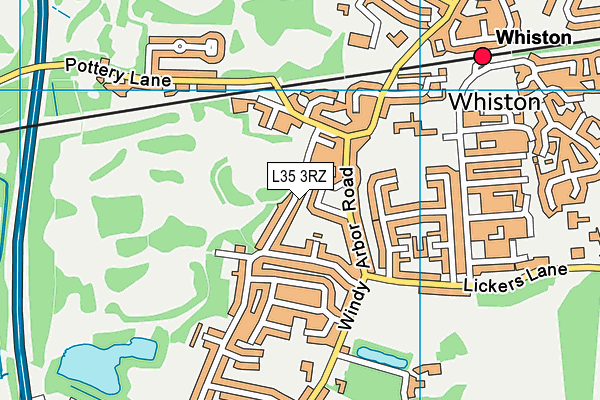 L35 3RZ map - OS VectorMap District (Ordnance Survey)