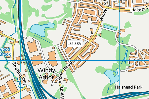 L35 3SA map - OS VectorMap District (Ordnance Survey)