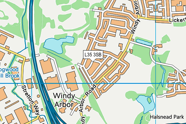 L35 3SB map - OS VectorMap District (Ordnance Survey)