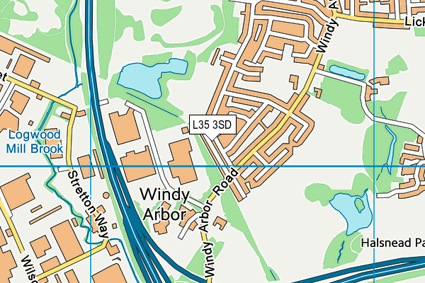 L35 3SD map - OS VectorMap District (Ordnance Survey)