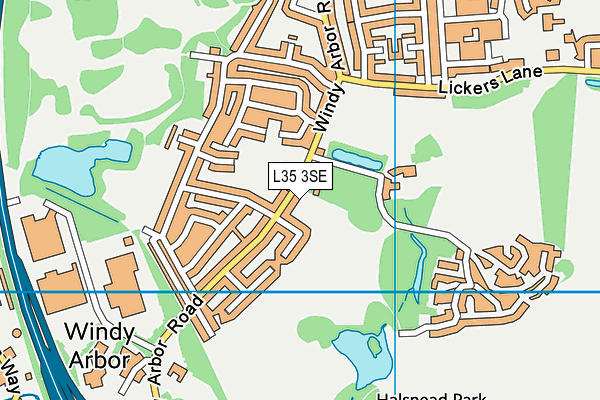L35 3SE map - OS VectorMap District (Ordnance Survey)