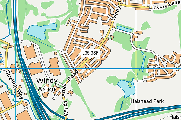 L35 3SF map - OS VectorMap District (Ordnance Survey)