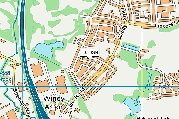 L35 3SN map - OS VectorMap District (Ordnance Survey)