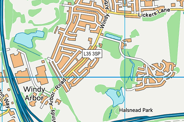 L35 3SP map - OS VectorMap District (Ordnance Survey)