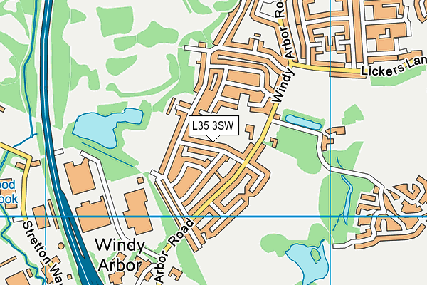 L35 3SW map - OS VectorMap District (Ordnance Survey)