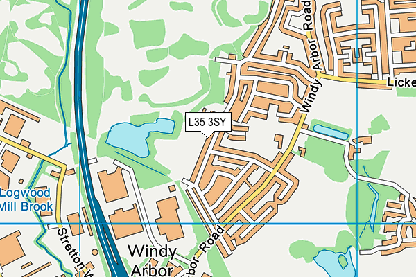 L35 3SY map - OS VectorMap District (Ordnance Survey)