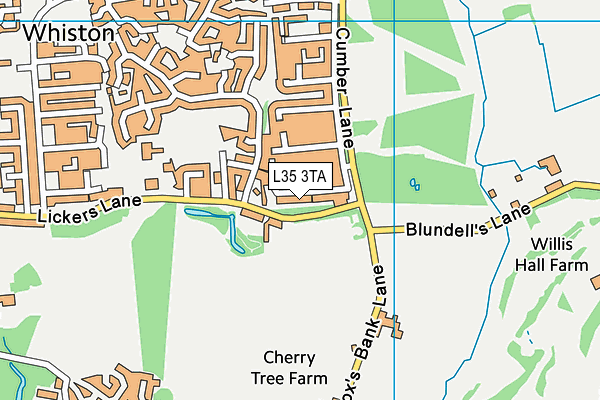 L35 3TA map - OS VectorMap District (Ordnance Survey)