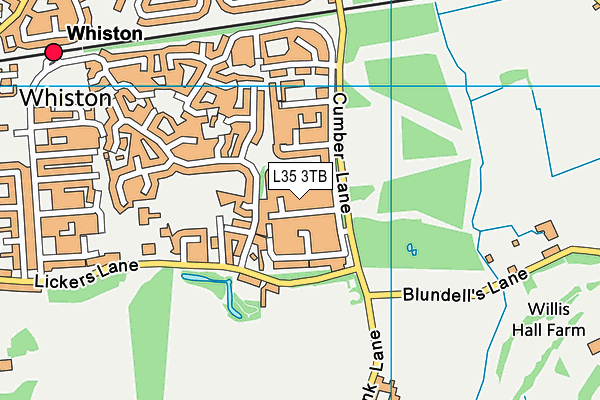 L35 3TB map - OS VectorMap District (Ordnance Survey)