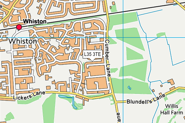 L35 3TE map - OS VectorMap District (Ordnance Survey)