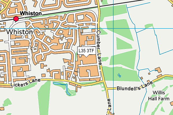 L35 3TF map - OS VectorMap District (Ordnance Survey)