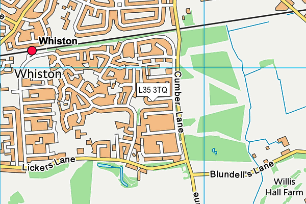 L35 3TQ map - OS VectorMap District (Ordnance Survey)