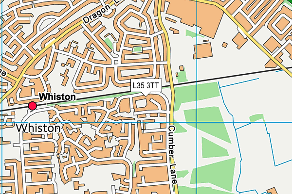 L35 3TT map - OS VectorMap District (Ordnance Survey)