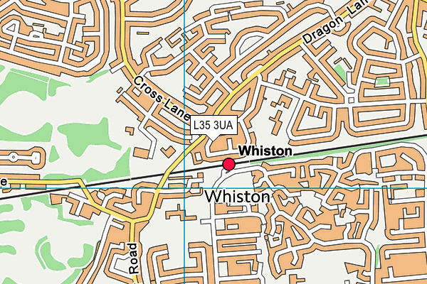 L35 3UA map - OS VectorMap District (Ordnance Survey)