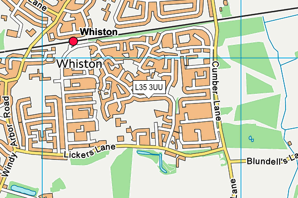 L35 3UU map - OS VectorMap District (Ordnance Survey)