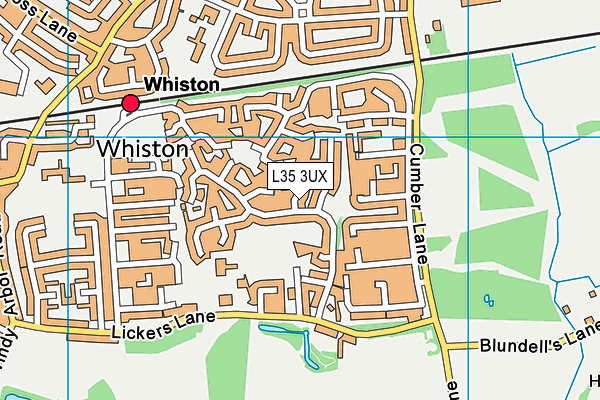 L35 3UX map - OS VectorMap District (Ordnance Survey)