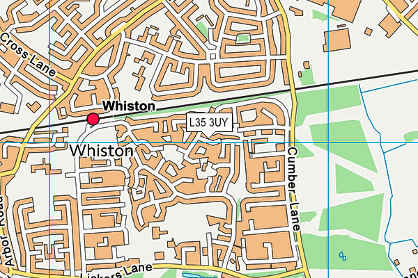L35 3UY map - OS VectorMap District (Ordnance Survey)