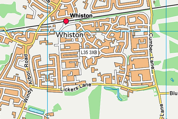 L35 3XB map - OS VectorMap District (Ordnance Survey)