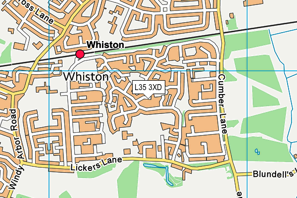 L35 3XD map - OS VectorMap District (Ordnance Survey)