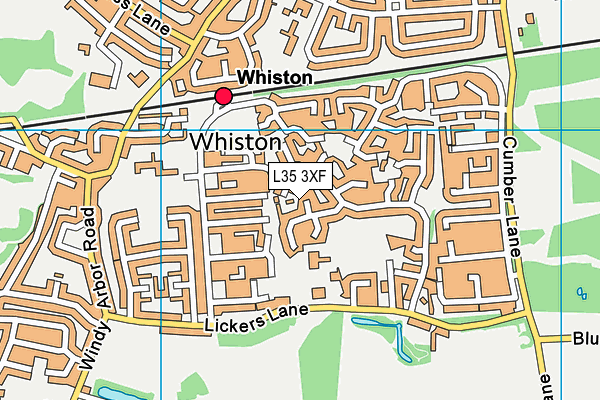 L35 3XF map - OS VectorMap District (Ordnance Survey)