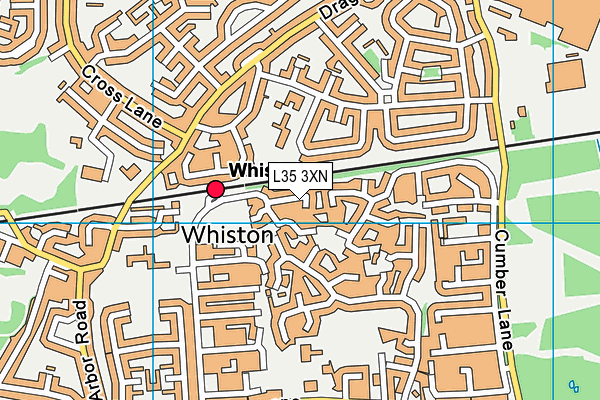 L35 3XN map - OS VectorMap District (Ordnance Survey)