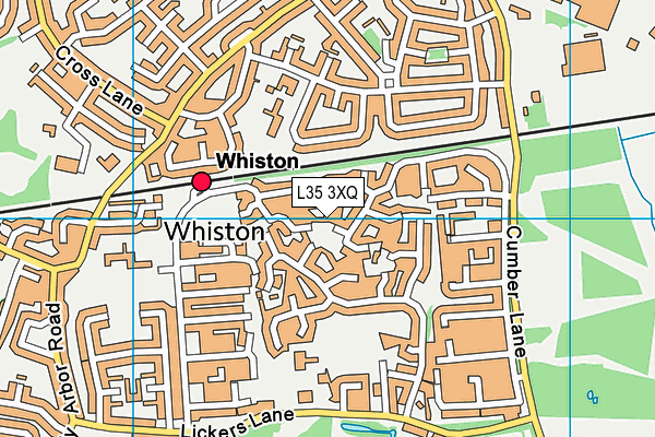 L35 3XQ map - OS VectorMap District (Ordnance Survey)