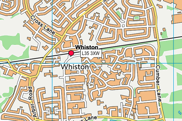 L35 3XW map - OS VectorMap District (Ordnance Survey)