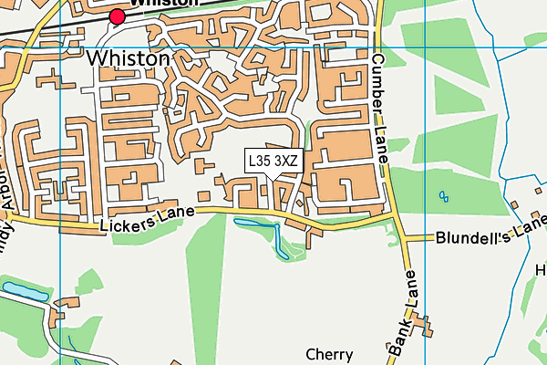 L35 3XZ map - OS VectorMap District (Ordnance Survey)