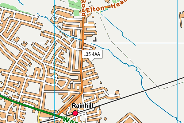 L35 4AA map - OS VectorMap District (Ordnance Survey)