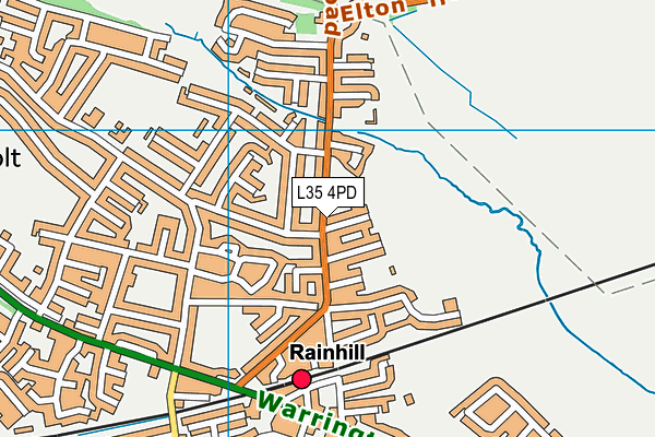 L35 4PD map - OS VectorMap District (Ordnance Survey)