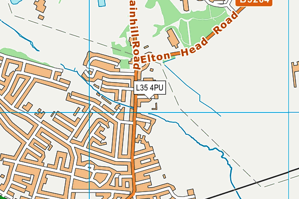 L35 4PU map - OS VectorMap District (Ordnance Survey)