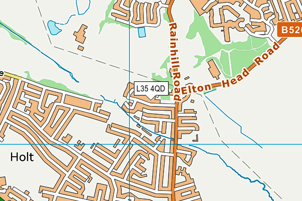 L35 4QD map - OS VectorMap District (Ordnance Survey)