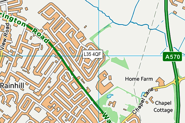 L35 4QF map - OS VectorMap District (Ordnance Survey)