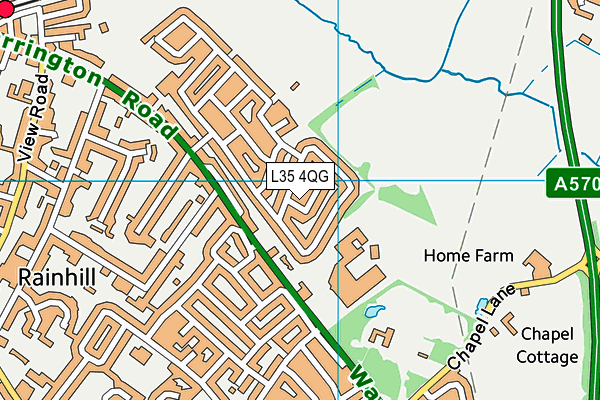 L35 4QG map - OS VectorMap District (Ordnance Survey)