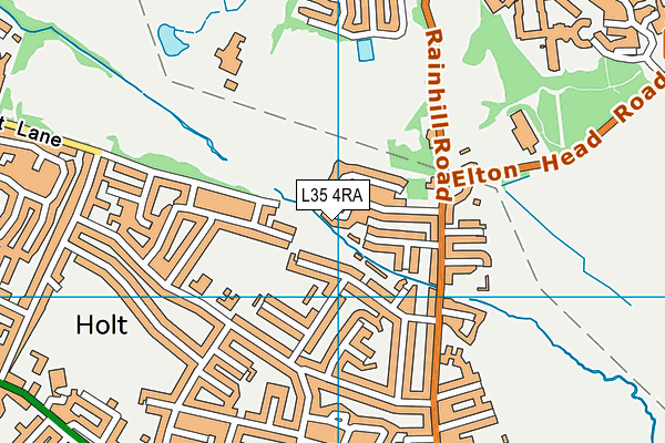 L35 4RA map - OS VectorMap District (Ordnance Survey)