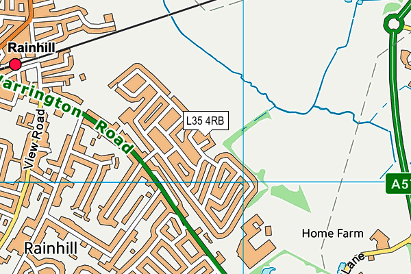 L35 4RB map - OS VectorMap District (Ordnance Survey)