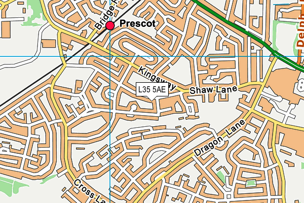 L35 5AE map - OS VectorMap District (Ordnance Survey)