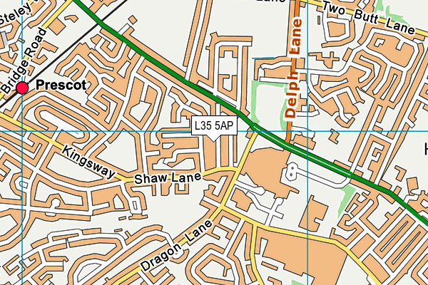 L35 5AP map - OS VectorMap District (Ordnance Survey)