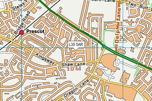 L35 5AR map - OS VectorMap District (Ordnance Survey)